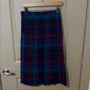 Plaid Pleated Women's Skirt
